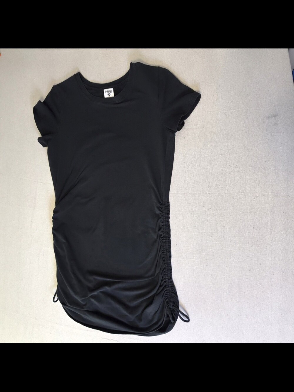 Victoria's Secret PINK Short Sleeve Mini T-Shirt Dress Black Women's M